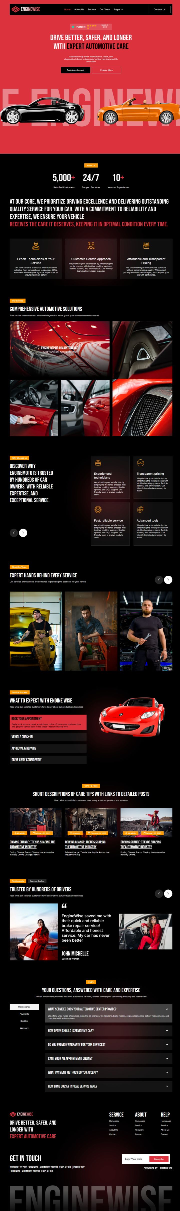 WordPress шаблон ThemeForest EngineWise