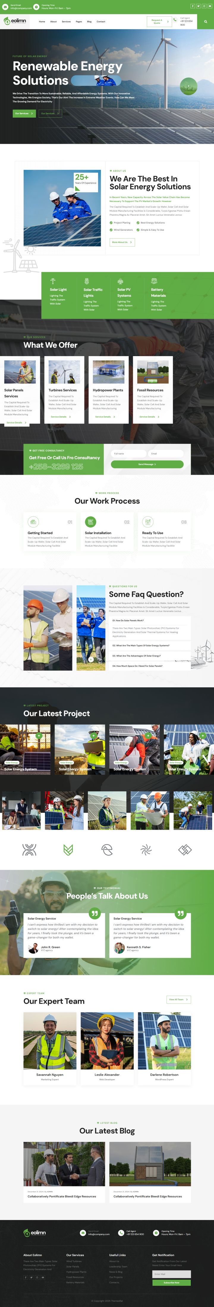 WordPress шаблон ThemeForest Eolimn