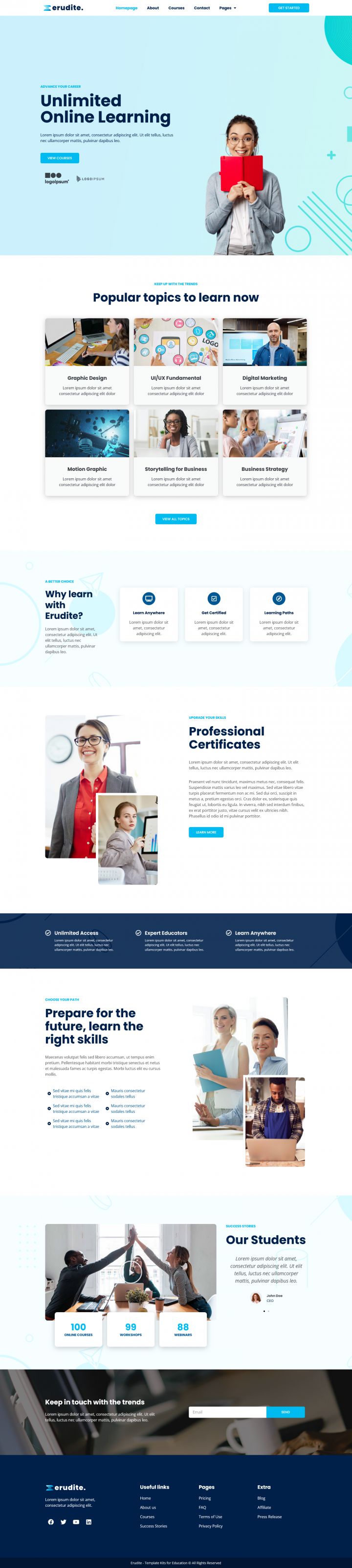 WordPress шаблон ThemeForest Erudite