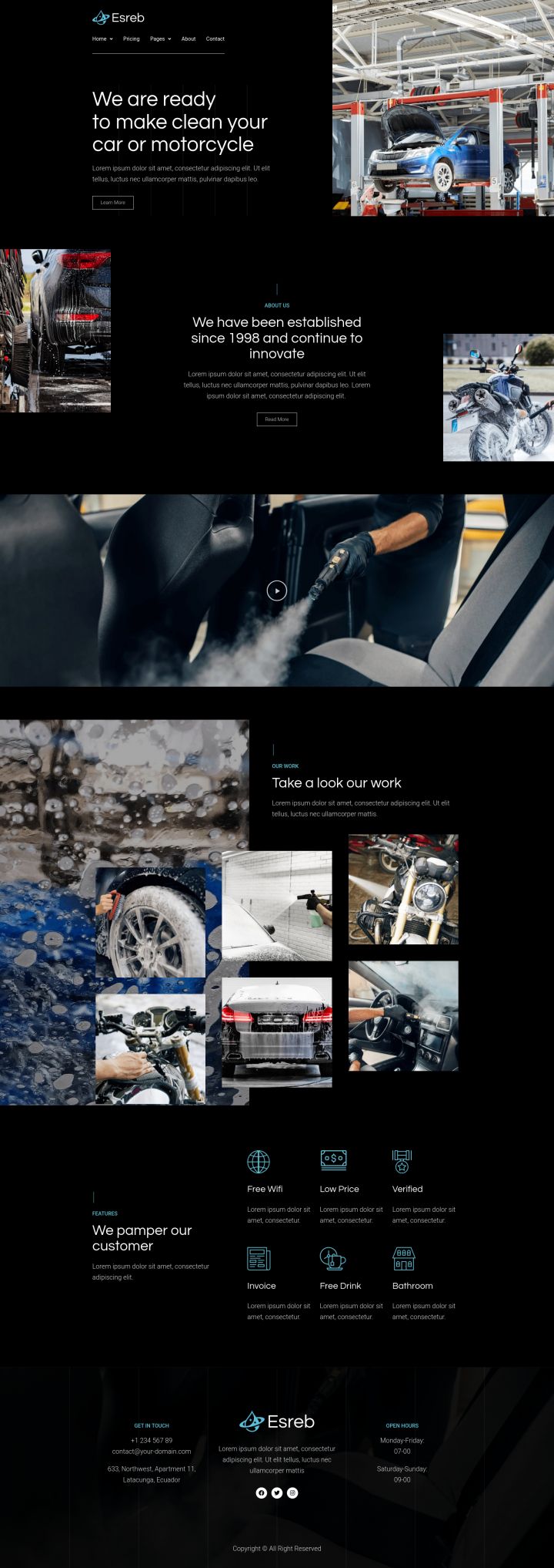 WordPress шаблон ThemeForest Esreb