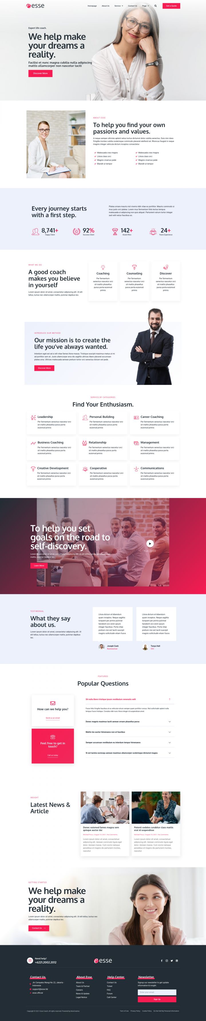 WordPress шаблон ThemeForest Esse