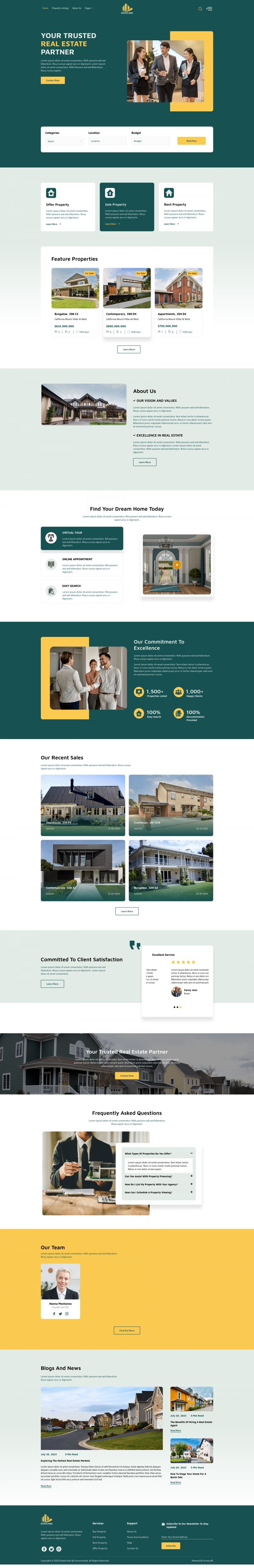 Шаблон ThemeForest Estate Rise WordPress шаблон ThemeForest Estate Rise