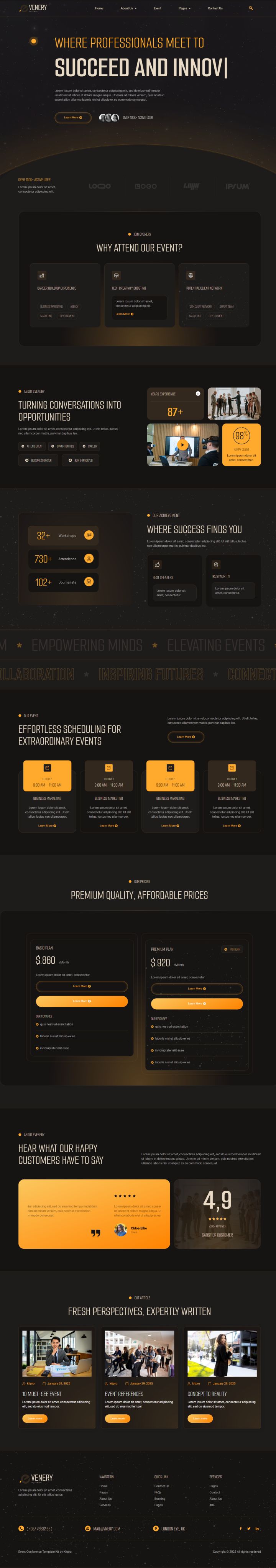 WordPress шаблон ThemeForest Evenery