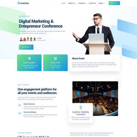 ThemeForest Eventue