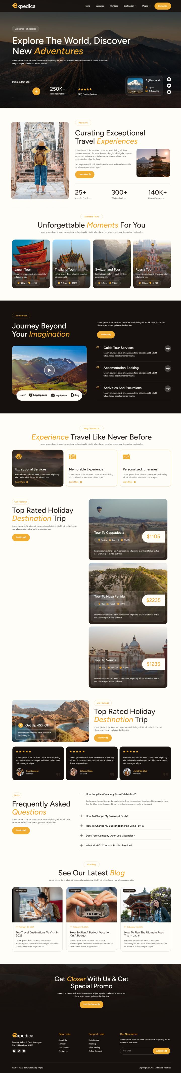 WordPress шаблон ThemeForest Expedica