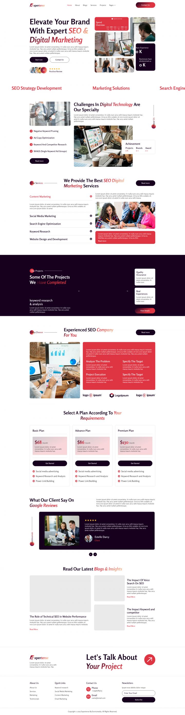 WordPress шаблон ThemeForest Expertense