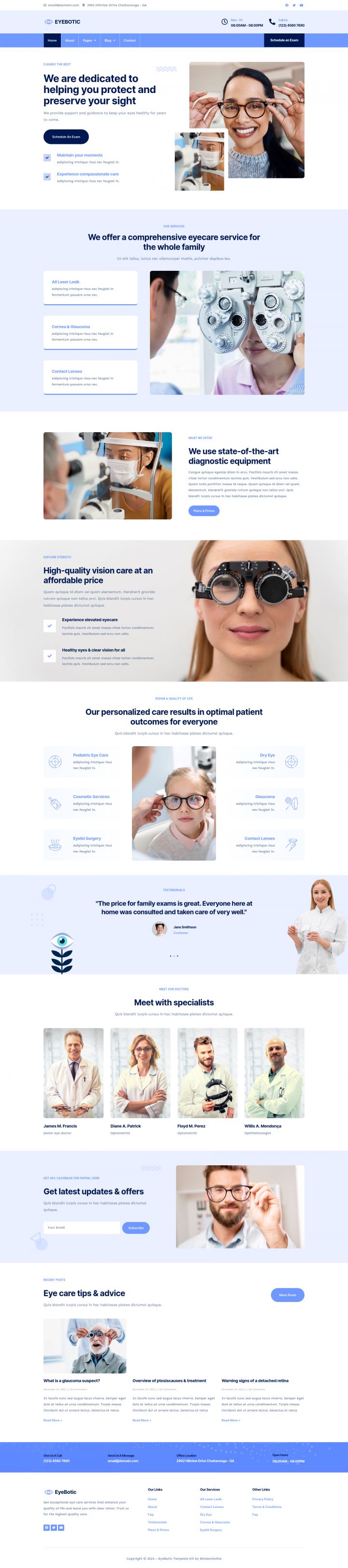 WordPress шаблон ThemeForest EyeBotic