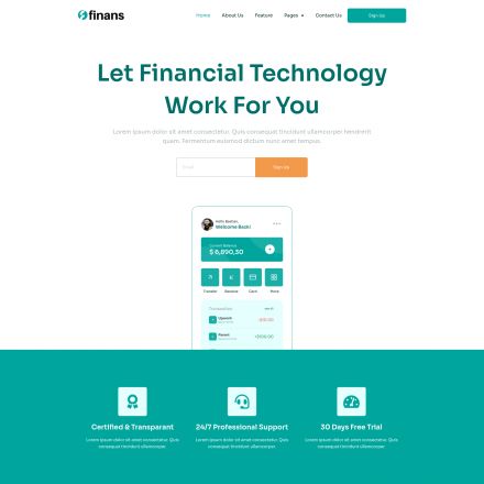 ThemeForest Finans