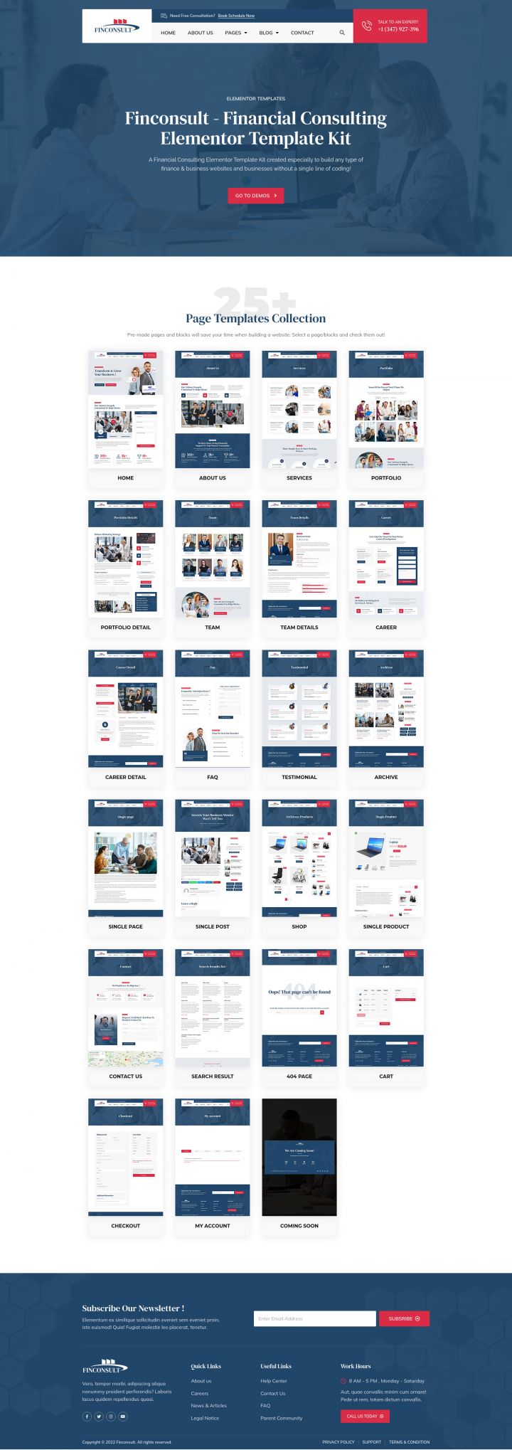 WordPress шаблон ThemeForest Finconsult