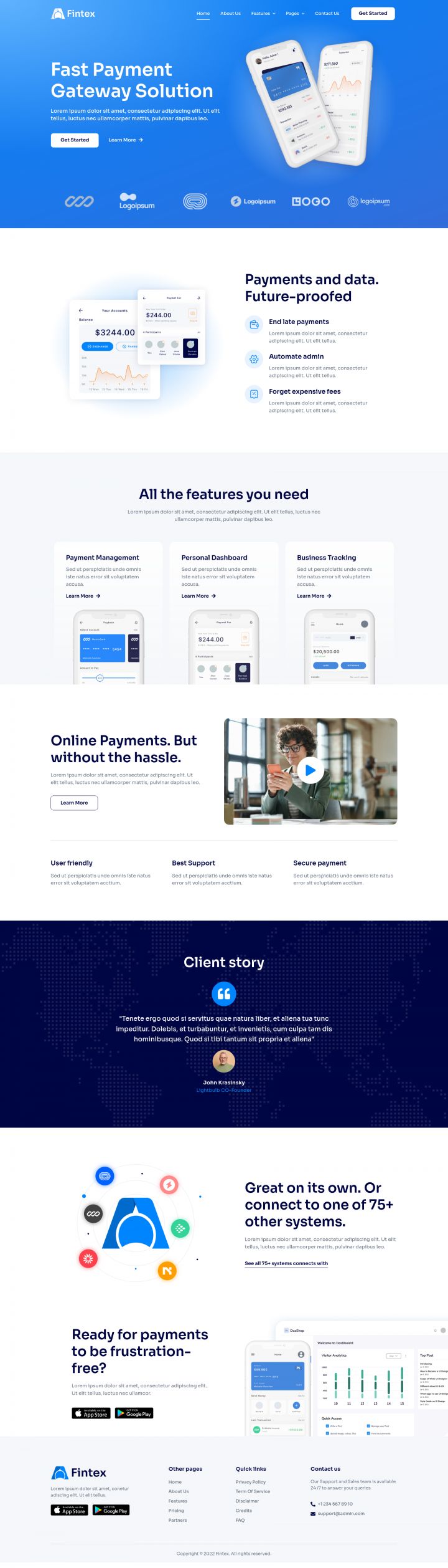 WordPress шаблон ThemeForest Fintex