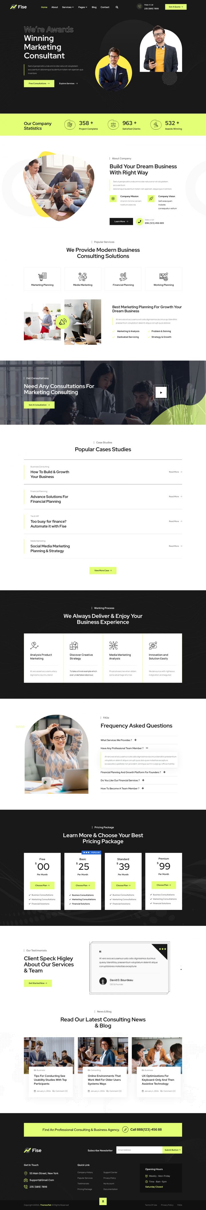 WordPress шаблон ThemeForest Fise