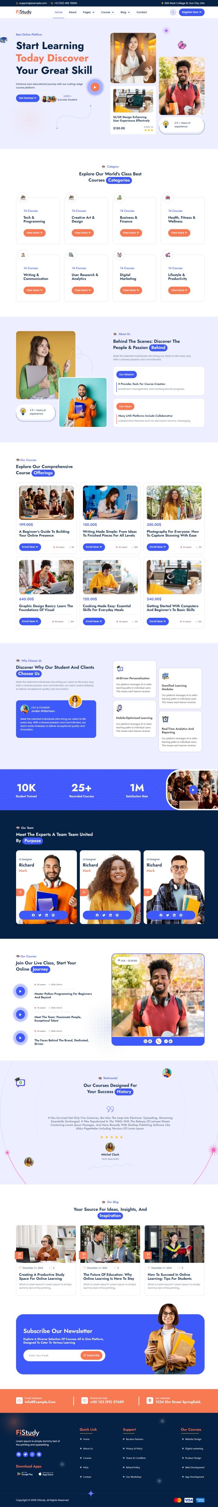 WordPress шаблон ThemeForest FiStudy