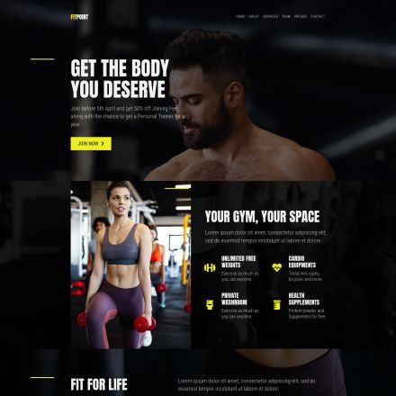 ThemeForest Fit Point