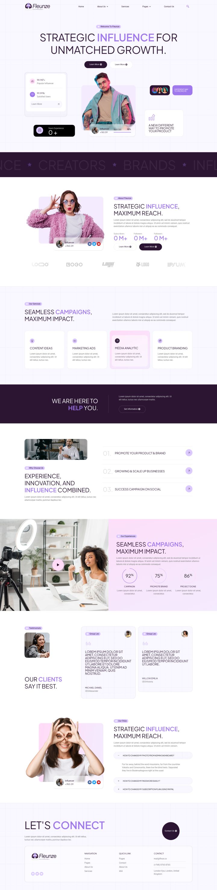 WordPress шаблон ThemeForest Fleunze