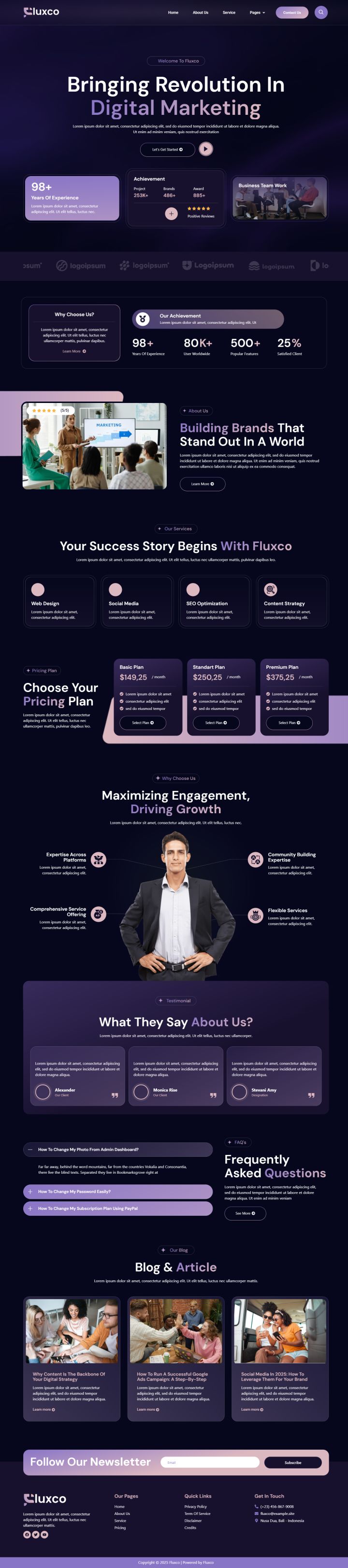 WordPress шаблон ThemeForest Fluxco