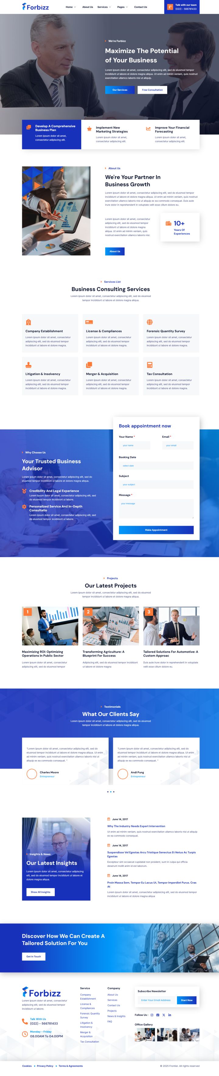 WordPress шаблон ThemeForest Forbizz