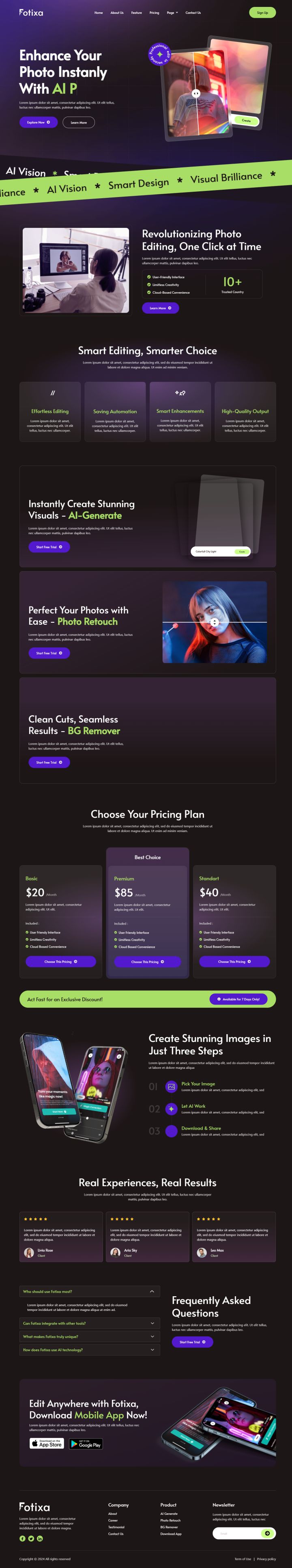 WordPress шаблон ThemeForest Fotixa