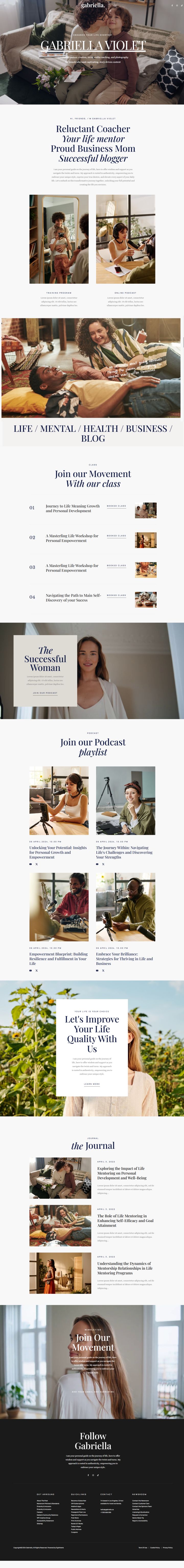 WordPress шаблон ThemeForest Gabriella