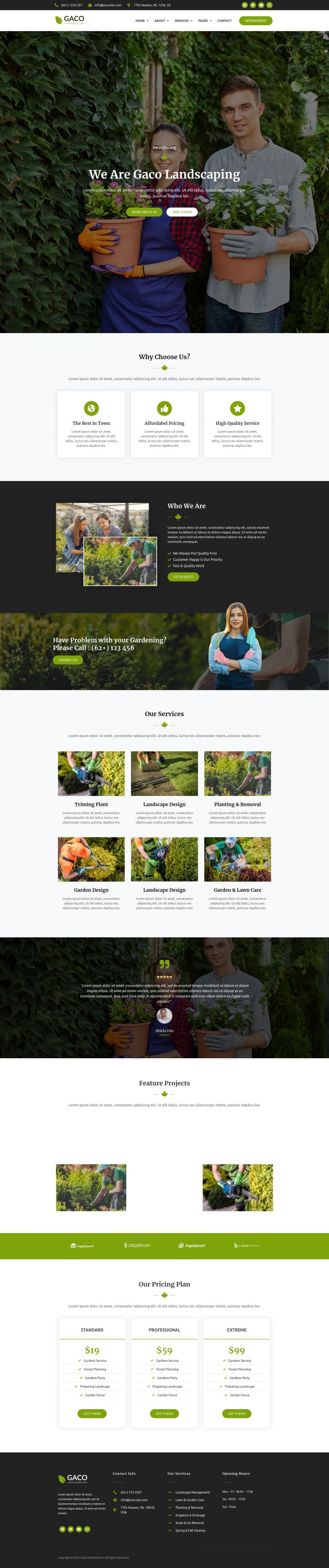 WordPress шаблон ThemeForest Gaco