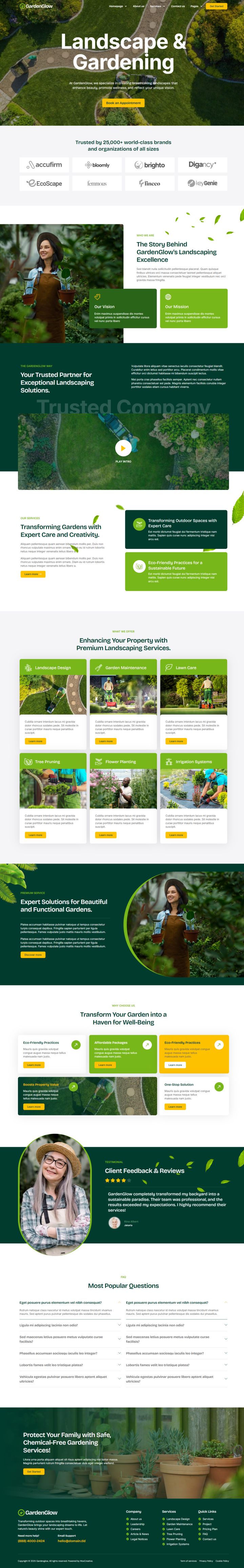 WordPress шаблон ThemeForest GardenGlow