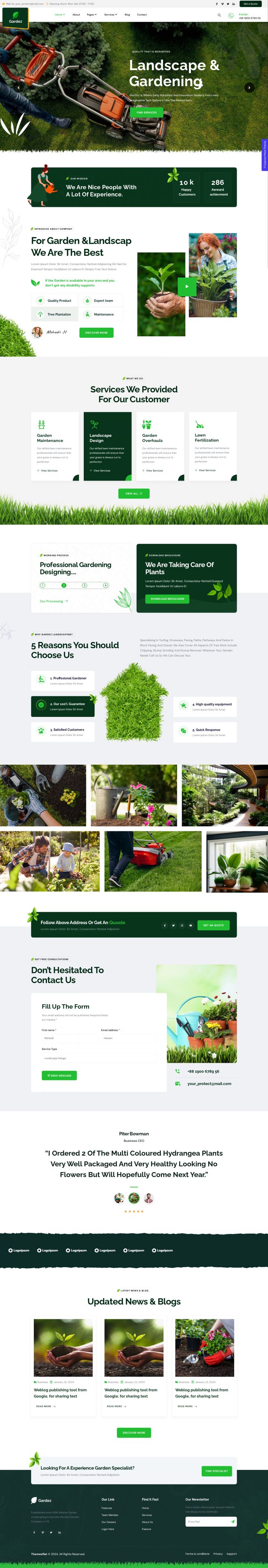WordPress шаблон ThemeForest Gardez