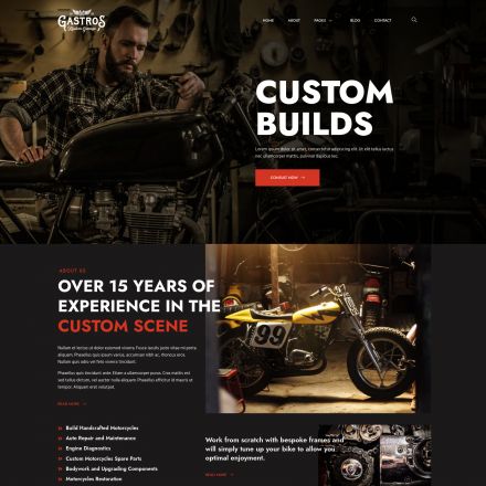 ThemeForest Gastros Garage