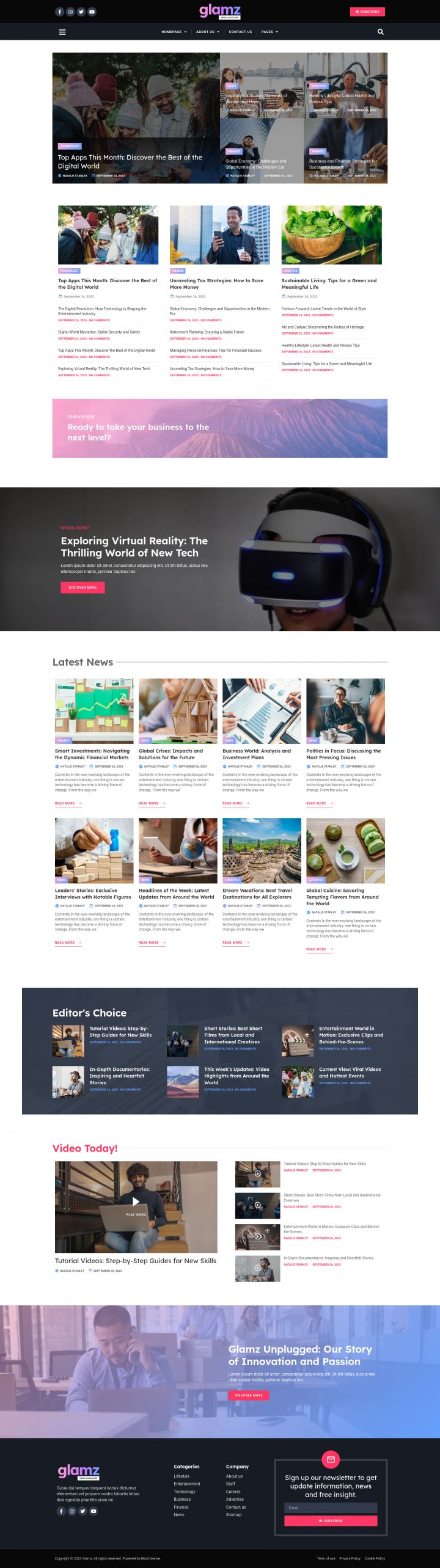 Шаблон ThemeForest Glamz WordPress шаблон ThemeForest Glamz