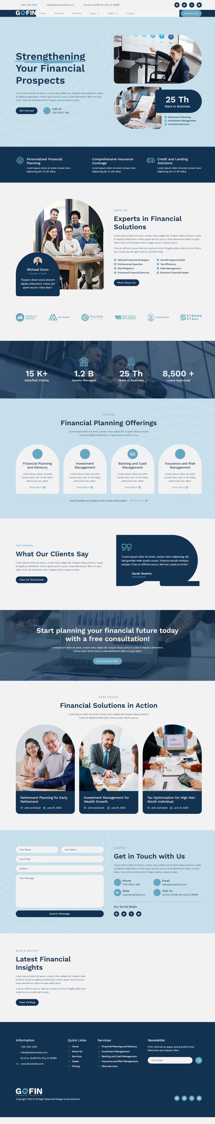 WordPress шаблон ThemeForest Gofin