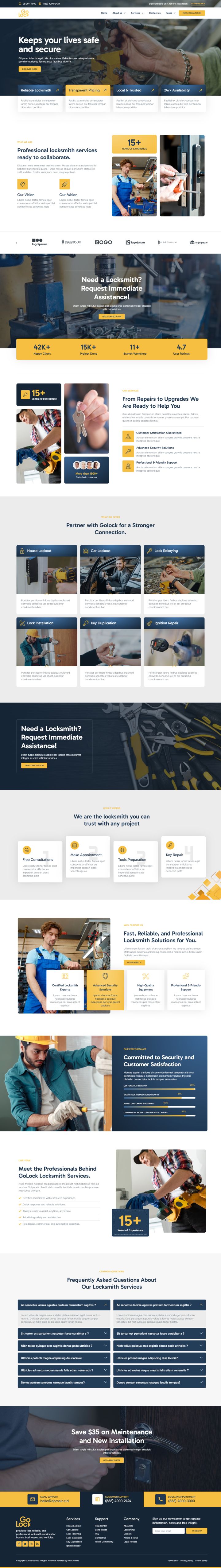 WordPress шаблон ThemeForest GoLock