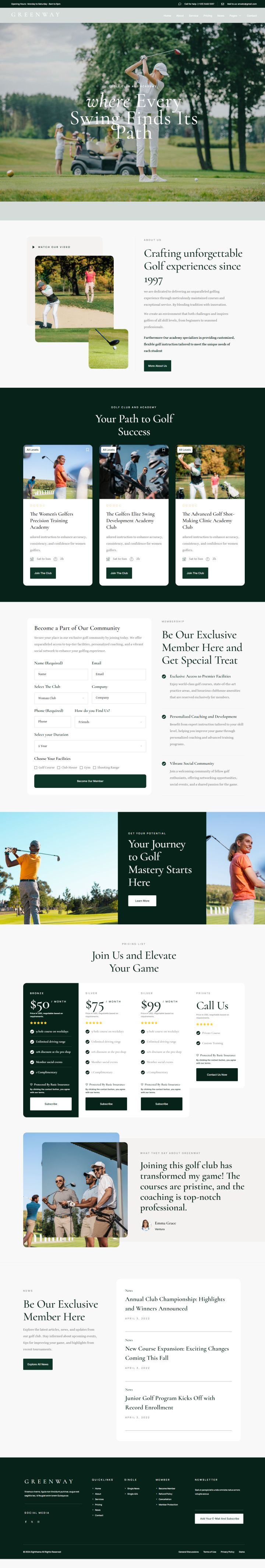 WordPress шаблон ThemeForest GreenWay