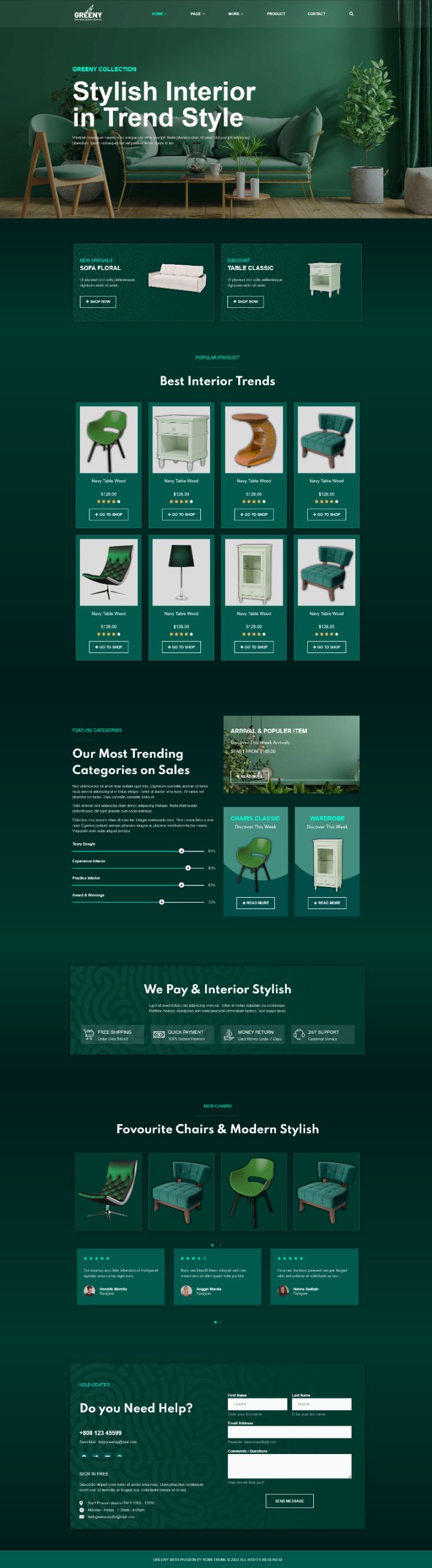 WordPress шаблон ThemeForest Greeny