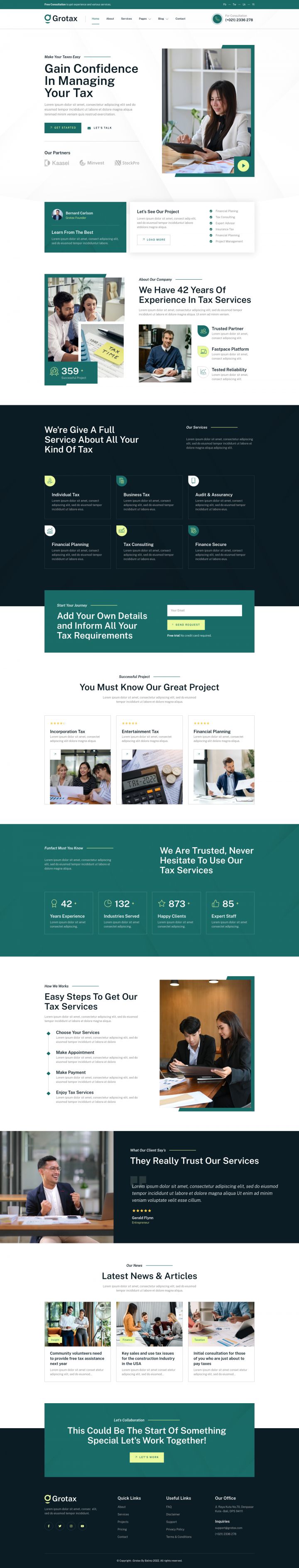 Шаблон ThemeForest Grotax WordPress шаблон ThemeForest Grotax