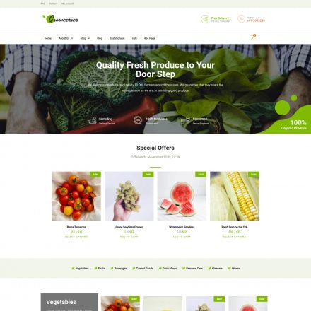 ThemeForest Growceries