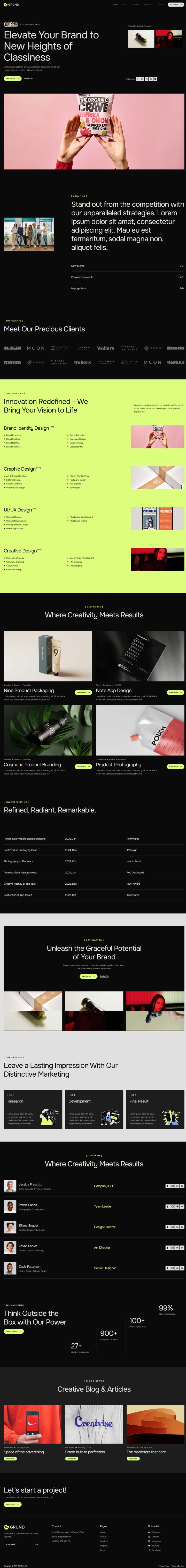 WordPress шаблон ThemeForest Grund