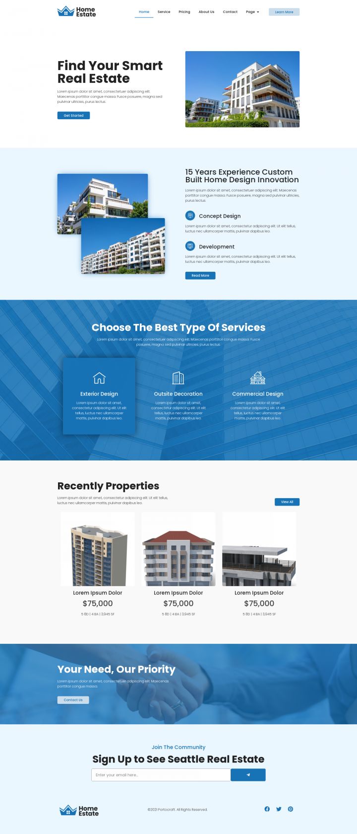 WordPress шаблон ThemeForest H-Estate