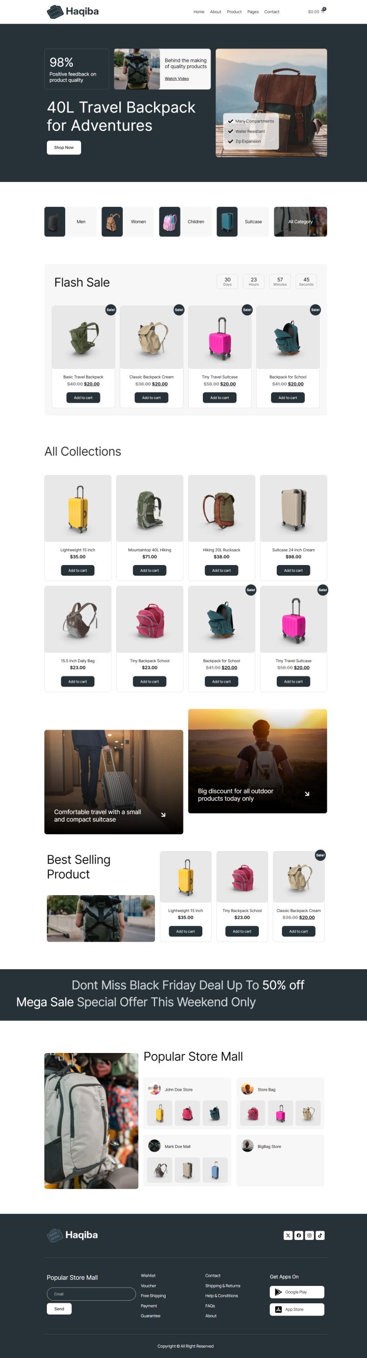 WordPress шаблон ThemeForest Haqiba