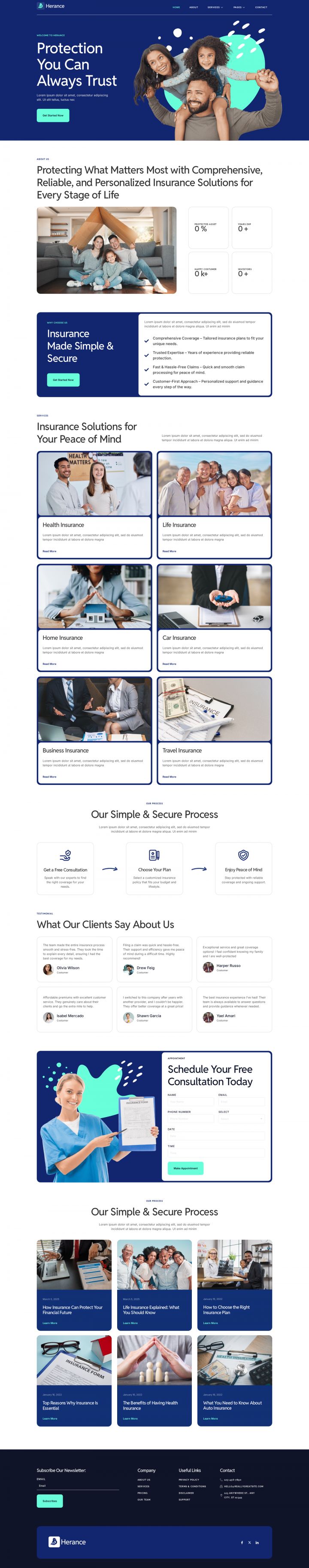 WordPress шаблон ThemeForest Herance