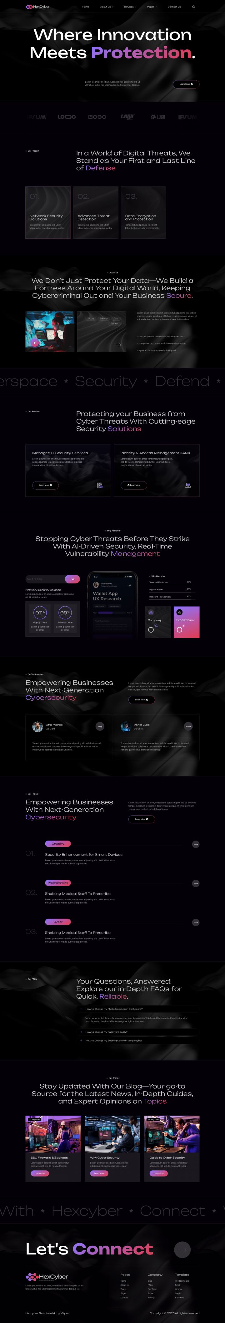 WordPress шаблон ThemeForest Hexcyber