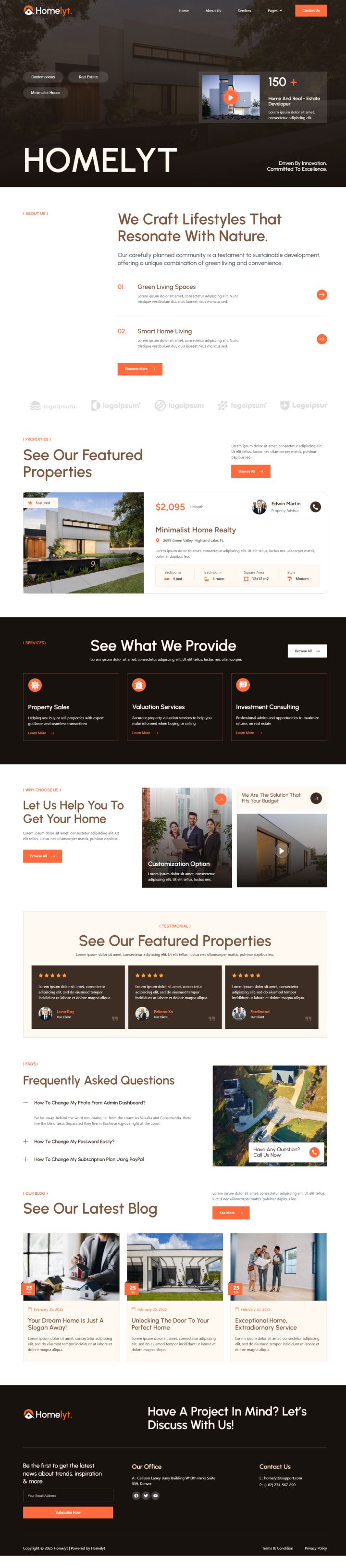 WordPress шаблон ThemeForest Homelyt