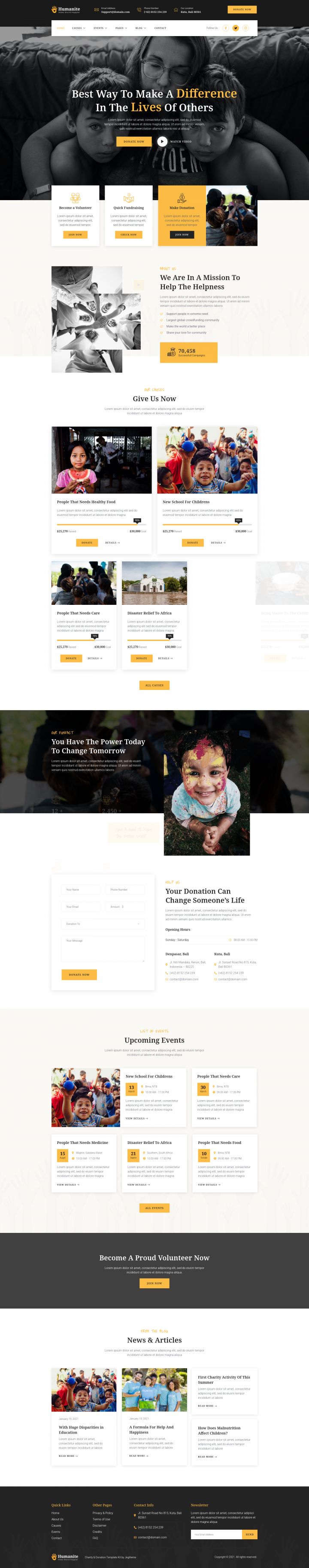 WordPress шаблон ThemeForest Humanite