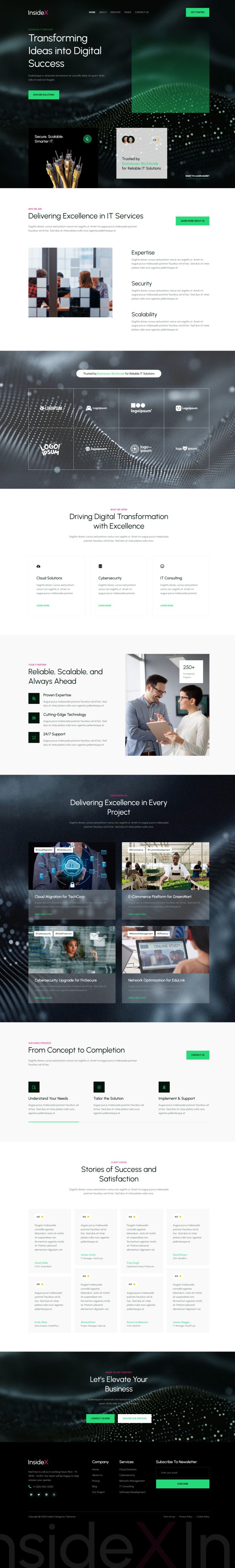 WordPress шаблон ThemeForest InsideX