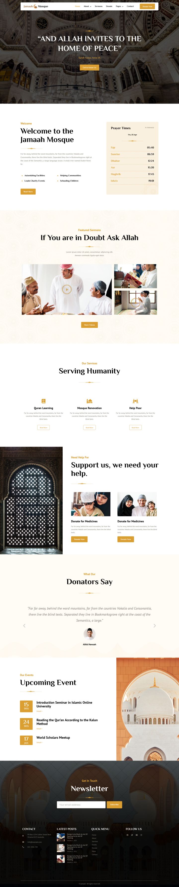 WordPress шаблон ThemeForest Jamaah