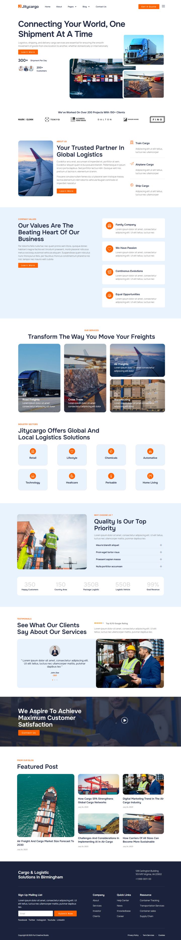 WordPress шаблон ThemeForest Jitycargo