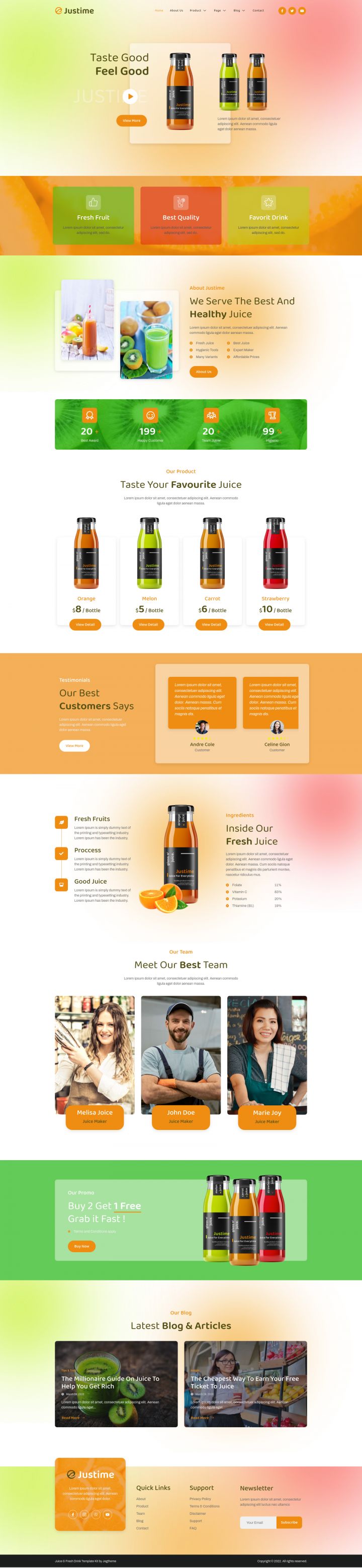 WordPress шаблон ThemeForest Justime