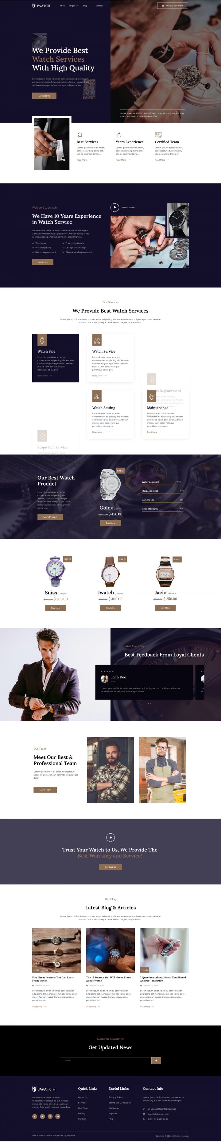 WordPress шаблон ThemeForest JWatch