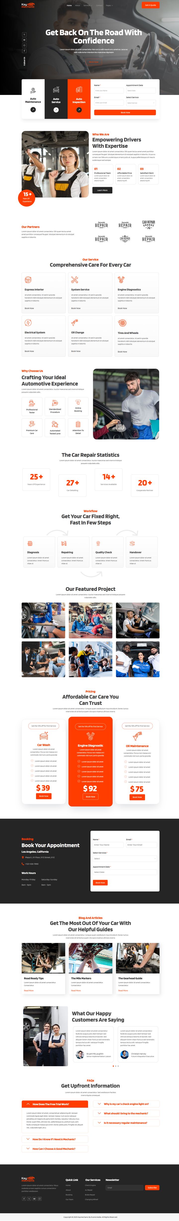 WordPress шаблон ThemeForest Kaymechanic