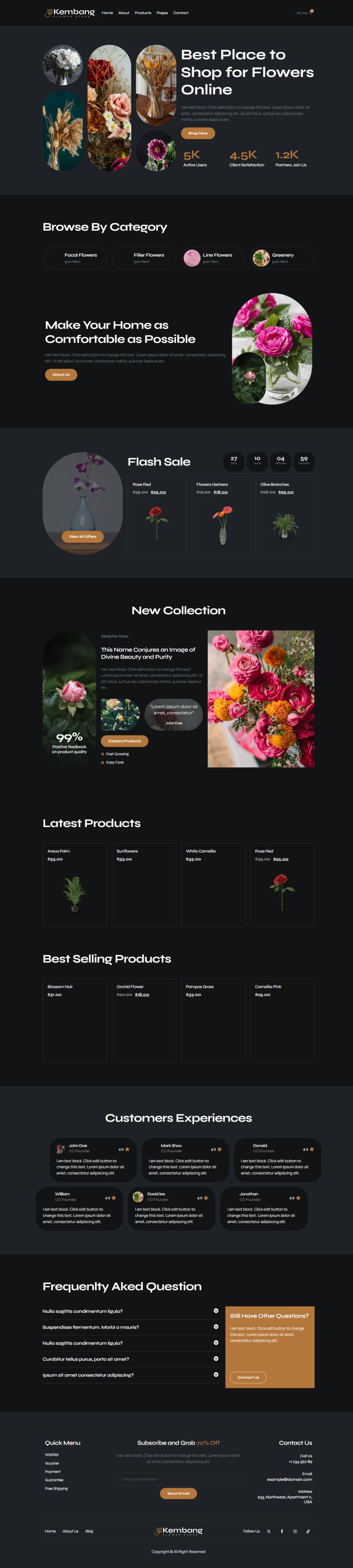 WordPress шаблон ThemeForest Kembang