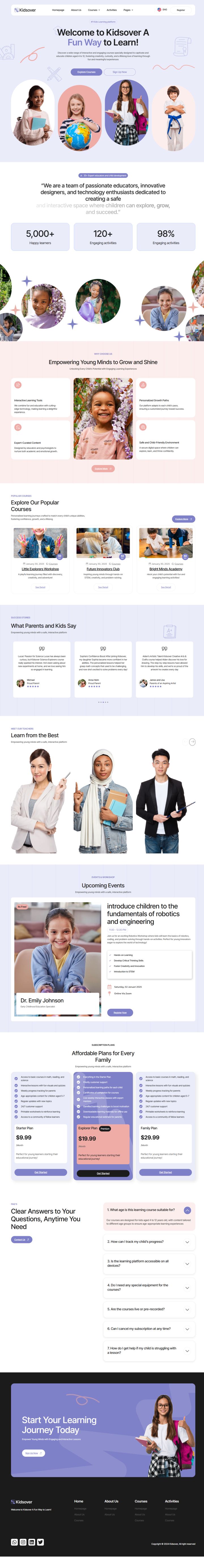 WordPress шаблон ThemeForest Kidsover