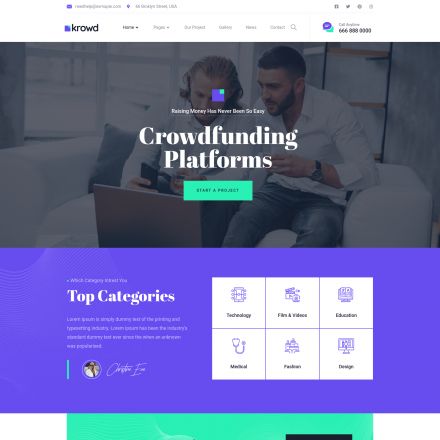 ThemeForest Krowd