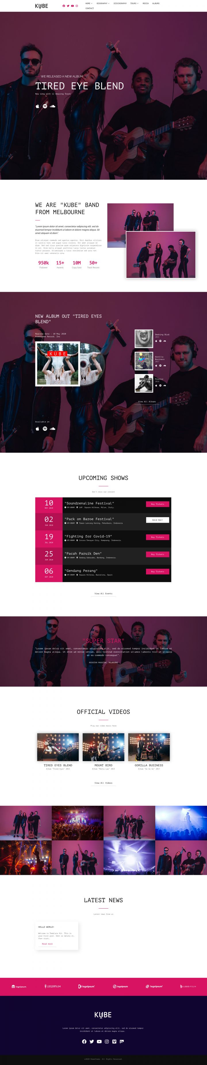 WordPress шаблон ThemeForest Kube